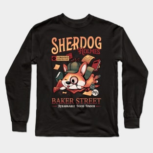 Mister Sherdog Holmes - Cute Corgi Detective Long Sleeve T-Shirt